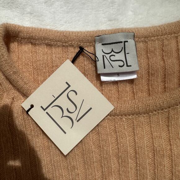 Baserange Simin Ribbed Merino Wool Sweater Tee Size Small NWT $125 Beige Rose - Picture 10 of 16